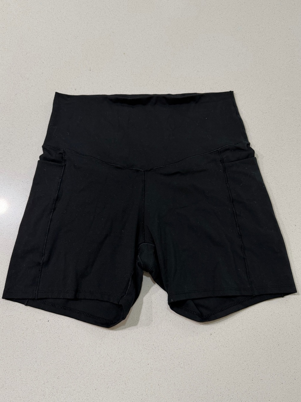 Danskin Black High-Waist Active Bike Shorts